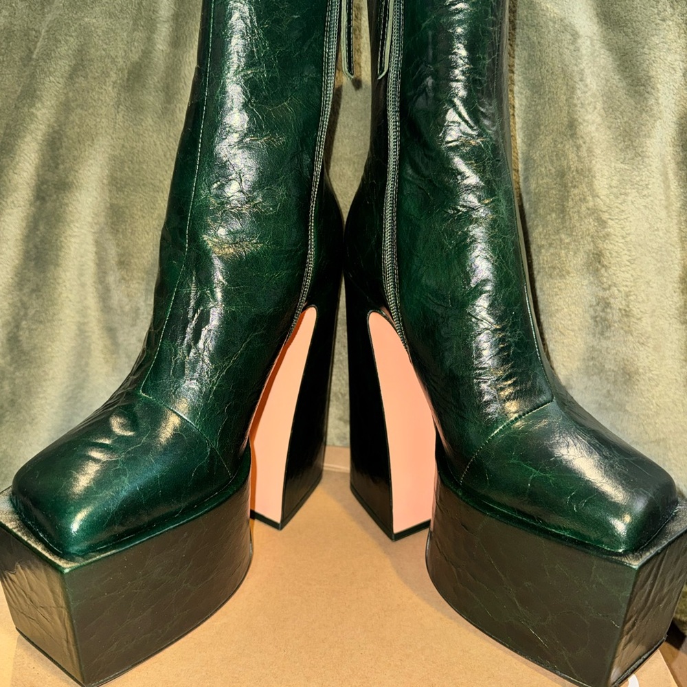 Emerald High Platform Boots